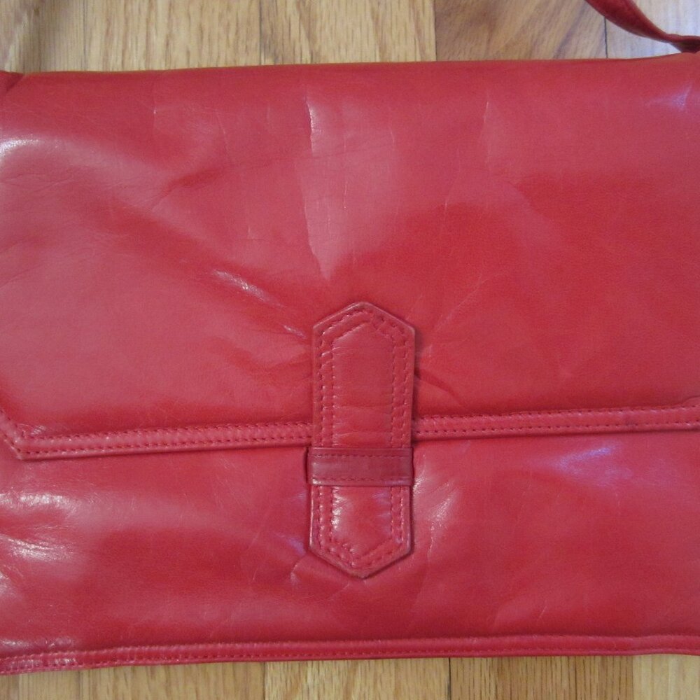 Vintage Bottega Veneta Red Purse Shoulder Clutch Bag